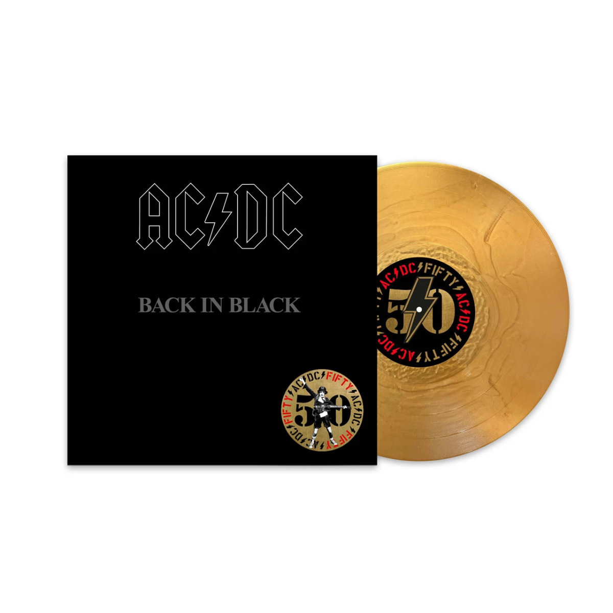 AC/DC - Back In Black (50th Anniversary Limited Edition, Gold Vinyl) (LP) - Joco Records