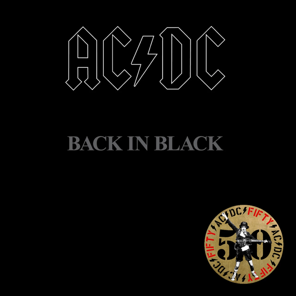 AC/DC - Back In Black (50th Anniversary Limited Edition, Gold Vinyl) (LP) - Joco Records