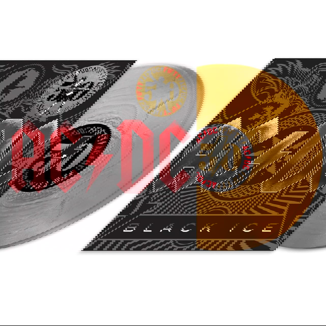 AC/DC - Blacck Ice (50th Anniversary Edition, 180 Gram, Gold Vinyl) (2 LP) - Joco Records