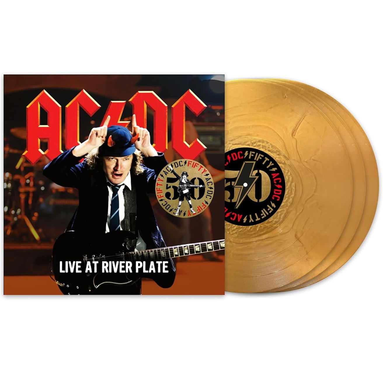AC/DC - Live At River Plate (50th Anniversary Edition, 180 Gram, Gold Vinyl) (3 LP) - Joco Records
