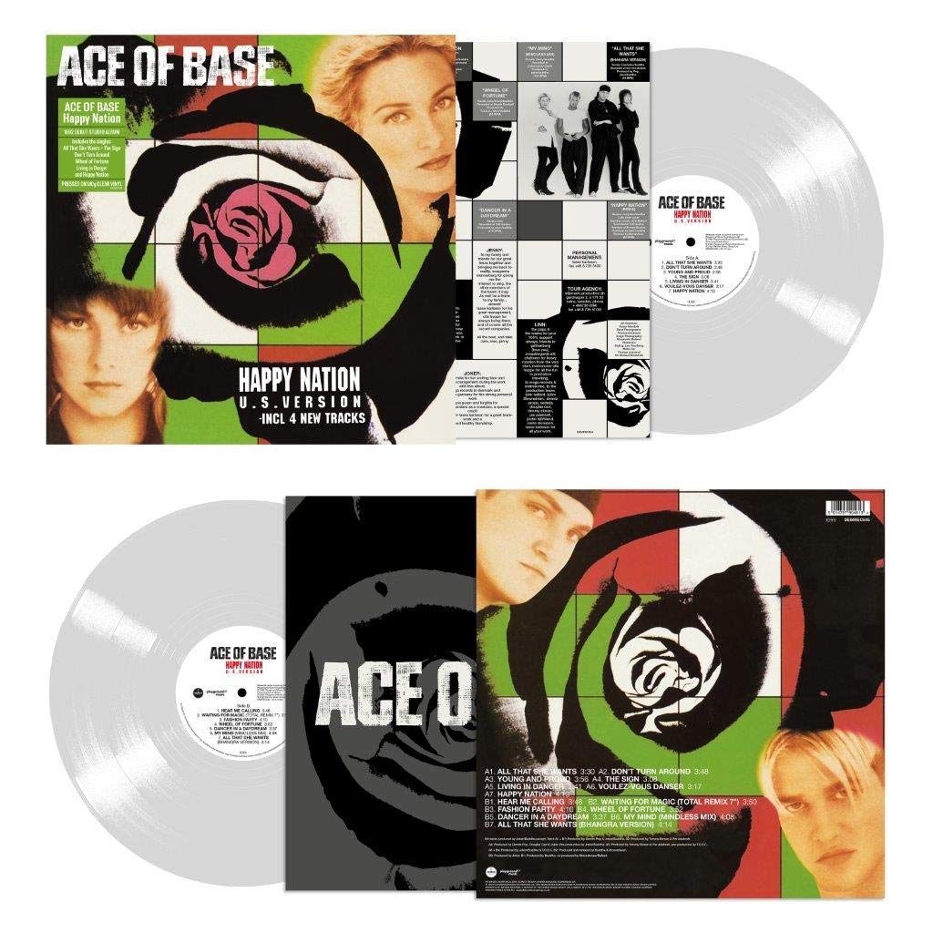 Ace Of Base - Happy Nation (Limited Edition Import, Clear Vinyl) (LP) - Joco Records