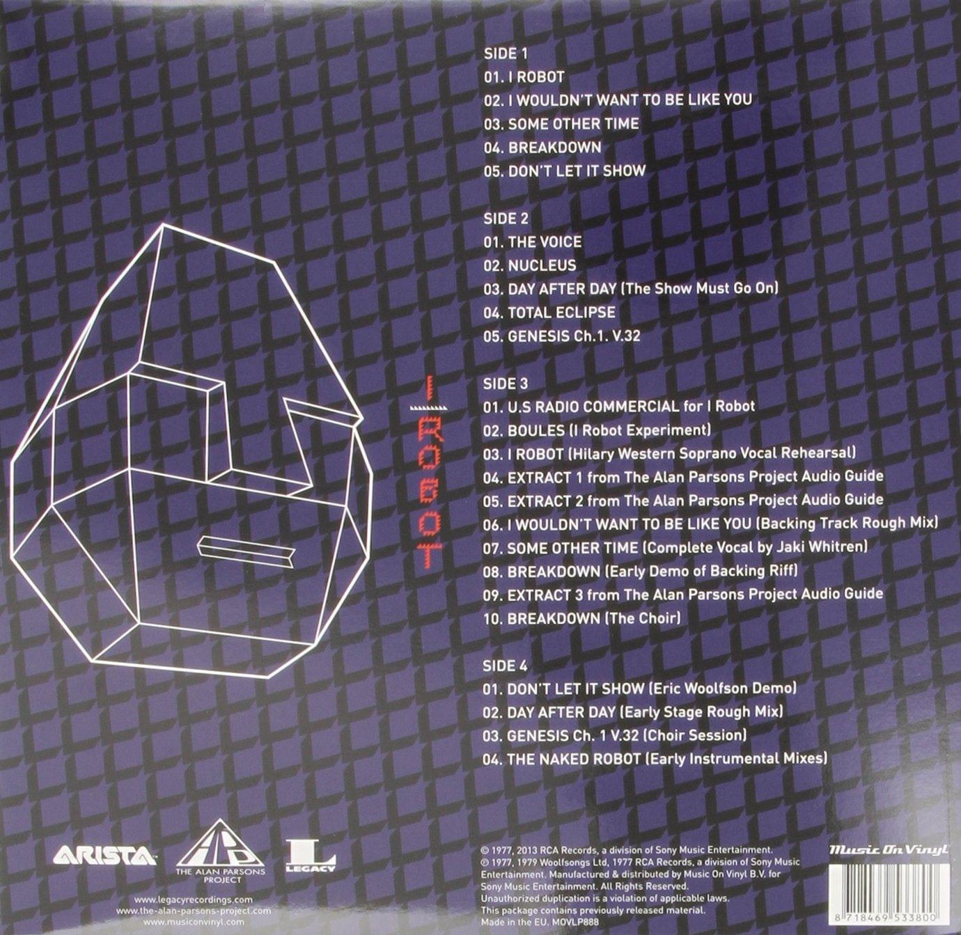 Alan Parsons Project - I Robot (Legacy Edition, Limited Import, 25th Anniversary) (2 LP) - Joco Records