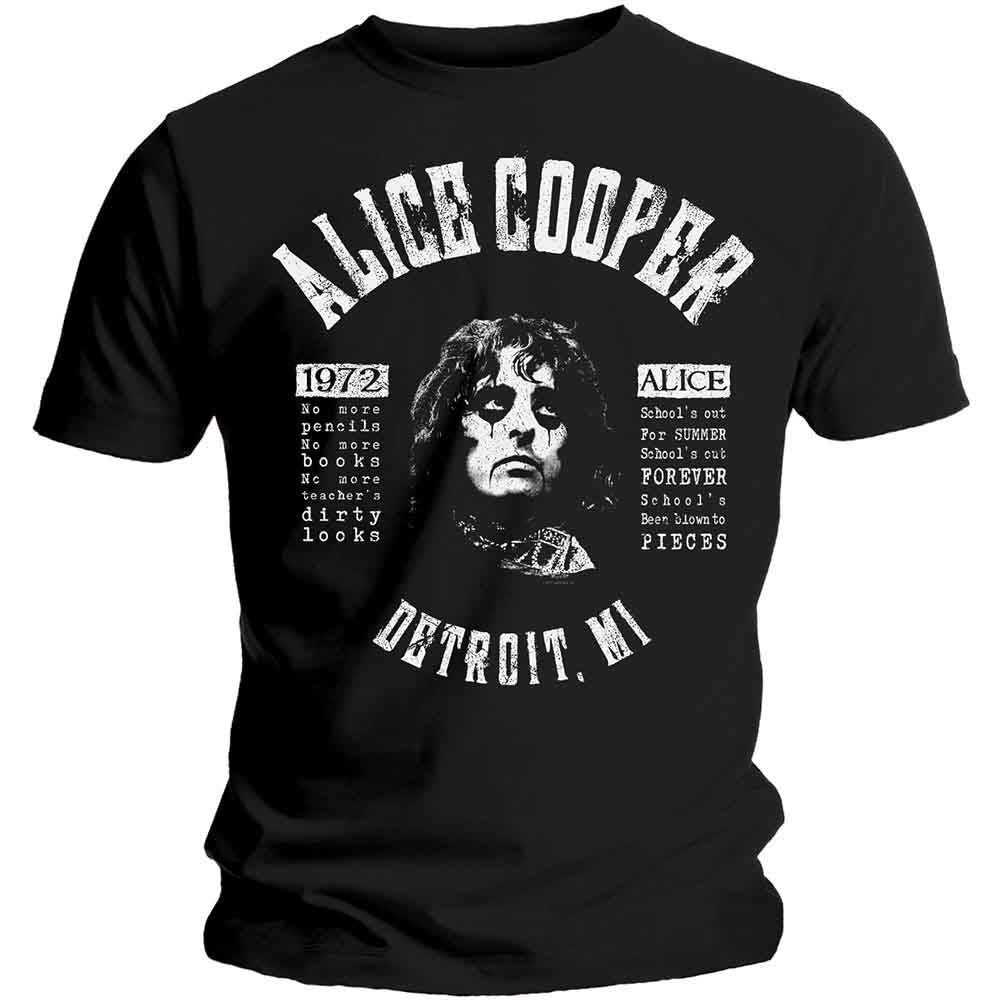 Alice Cooper - School's Out Lyrics (T-Shirt) - Joco Records