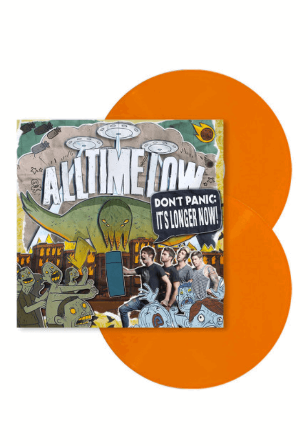 All Time Low - Don't Panic: It's Longer Now (Limited Edition, Orange Vinyl) (LP) - Joco Records