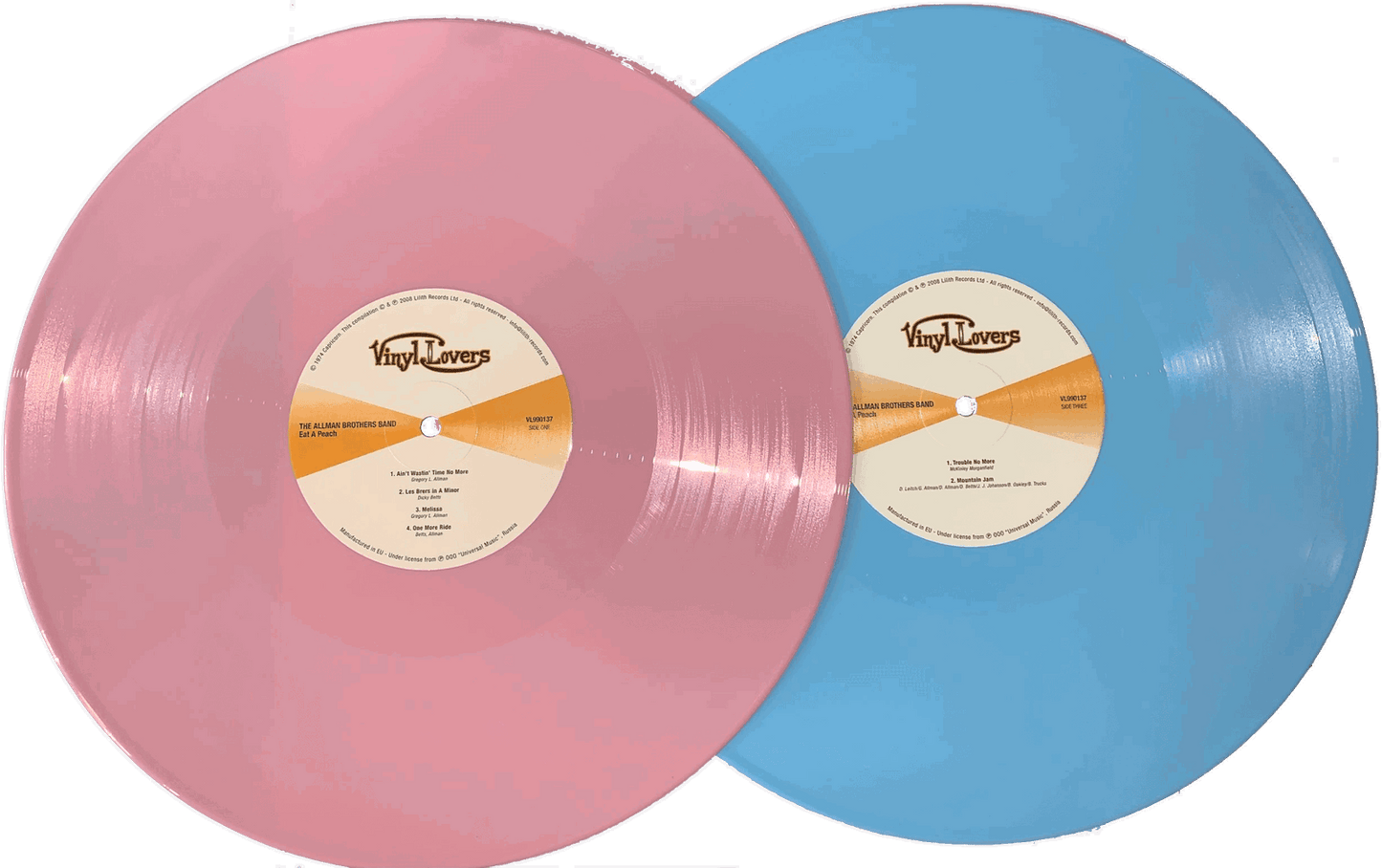 Allman Brothers Band - Eat A Peach (Limited Edition, Bonus Tracks, Pink & Blue Vinyl) (2 LP) - Joco Records