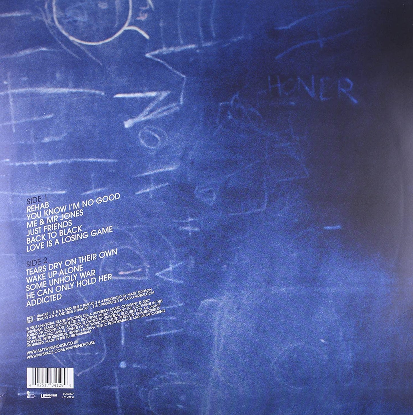 Amy Winehouse - Back to Black (Limited Edition Cover, Import, 180 Gram) (LP) - Joco Records