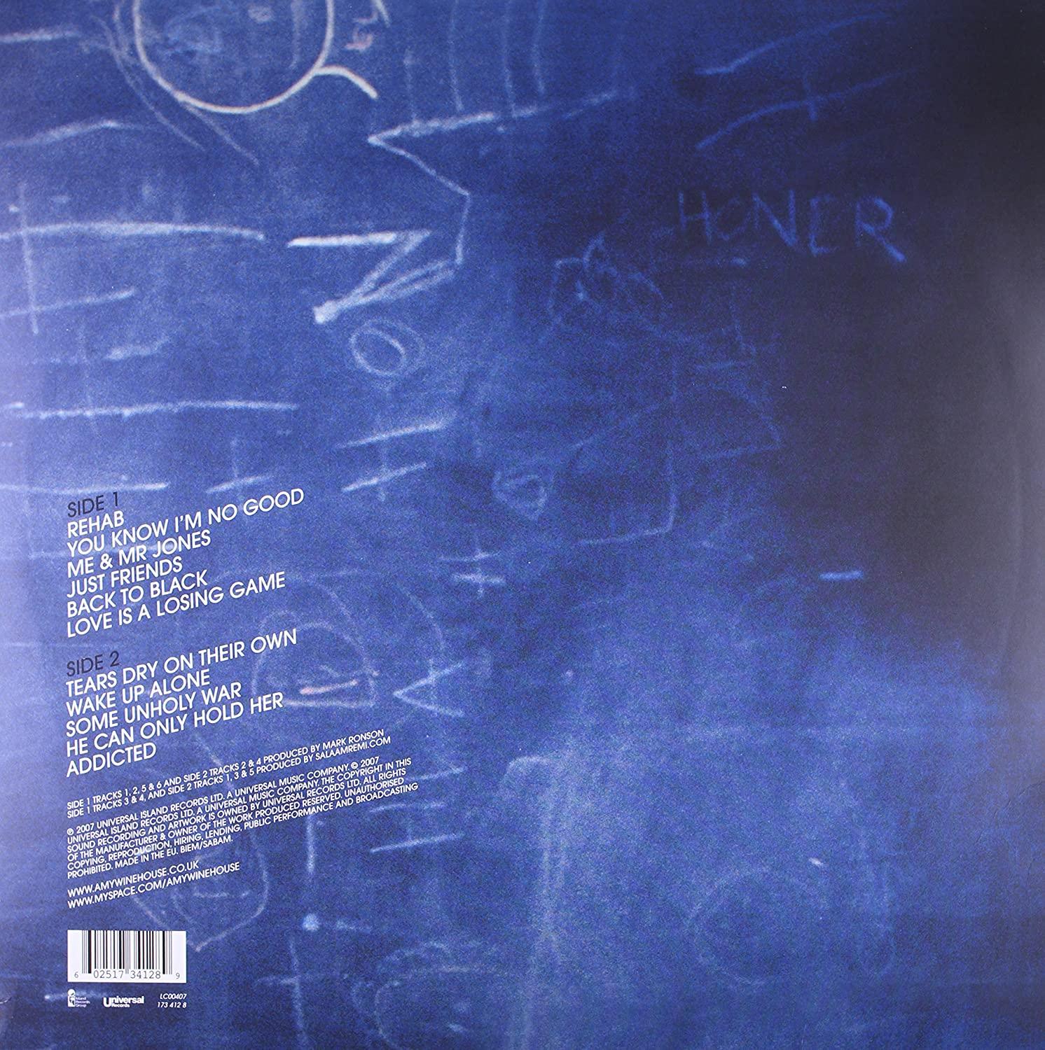 Amy Winehouse - Back to Black (Limited Edition Cover, Import, 180 Gram) (LP) - Joco Records