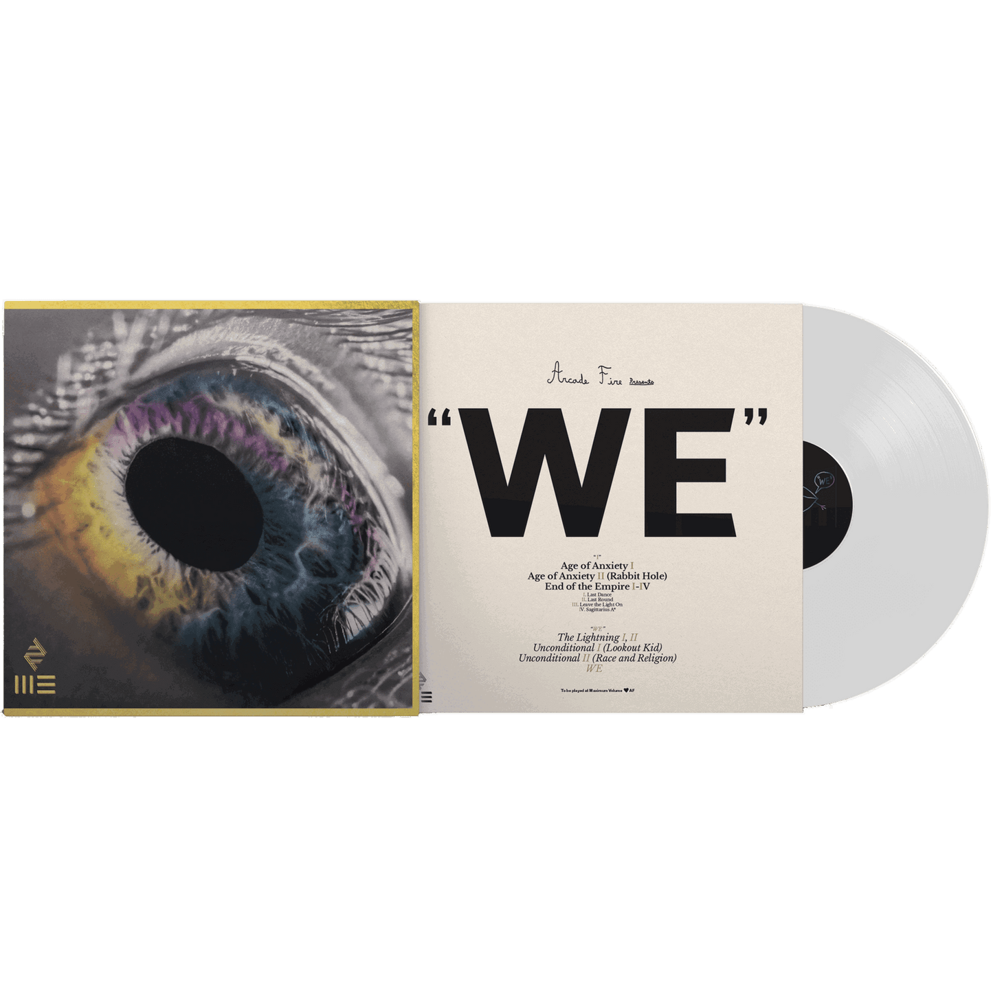 Arcade Fire - WE (Indie Exclusive, Embossed Gatefold Sleeve, White Vinyl) (LP) - Joco Records