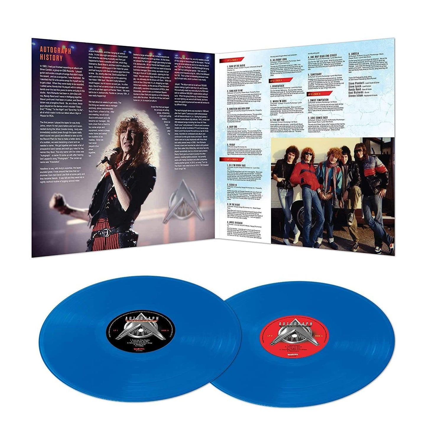 Autograph - Turn Up The Radio - The Anthology (Limited Edition, Gatefold, Blue Vinyl) (2 LP) - Joco Records