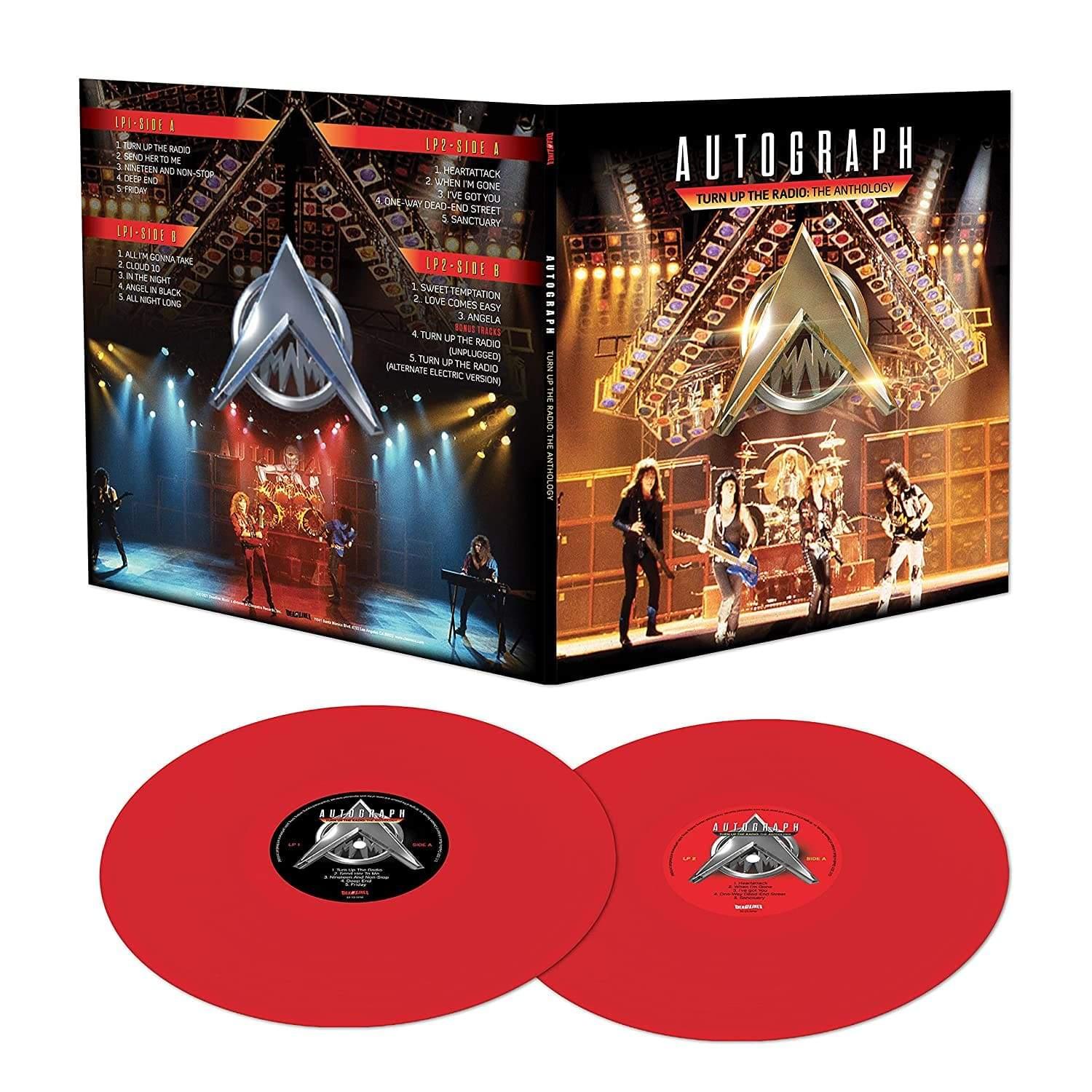 Autograph - Turn Up The Radio - The Anthology (Limited Edition, Gatefold, Red Vinyl) (2 LP) - Joco Records