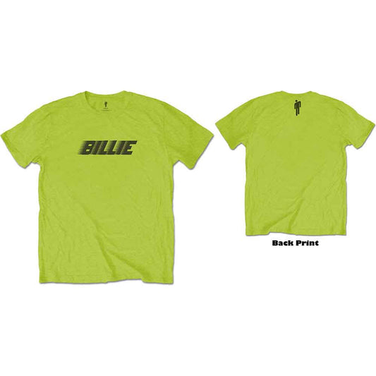 Billie Eilish - Racer Logo & Blohsh - Text Tee (T-Shirt) - Joco Records