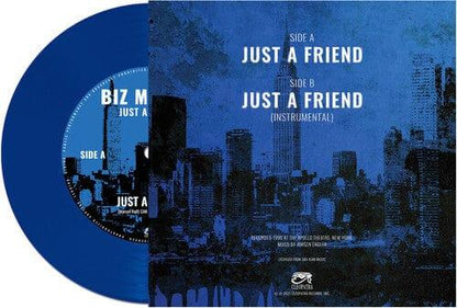 Biz Markie - Just A Friend (Color Vinyl, Blue, Remixed, Remastered) (7" Single) - Joco Records