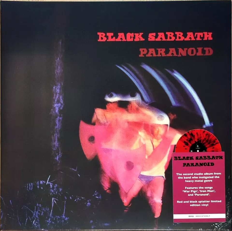 Black Sabbath - Paranoid (Limited Edition Import, Red & Black Splatter Vinyl) (LP) - Joco Records