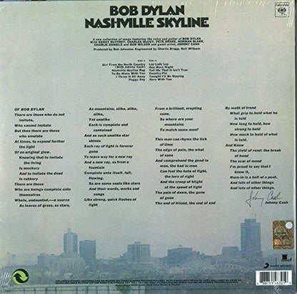 Bob Dylan - Nashville Skyline (Remastered, 180 Gram) (LP) - Joco Records