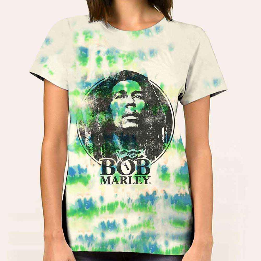 Bob Marley - Black & White Logo (T-Shirt) - Joco Records