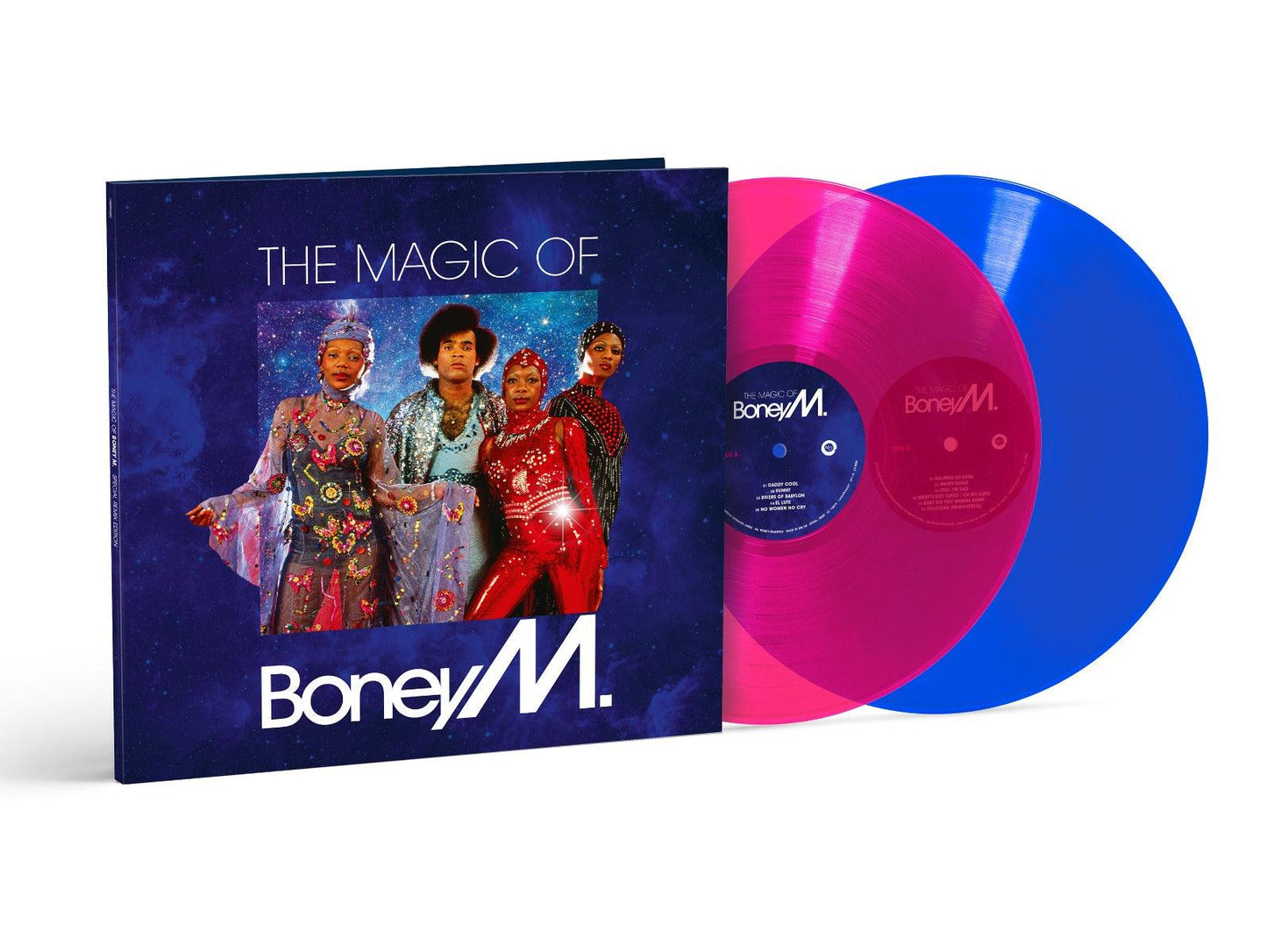 Boney M. - Magic Of Boney M. (Special Remix Edition) (Transparent Magenta & Transparent Blue Color Vinyl) (2 LP) - Joco Records