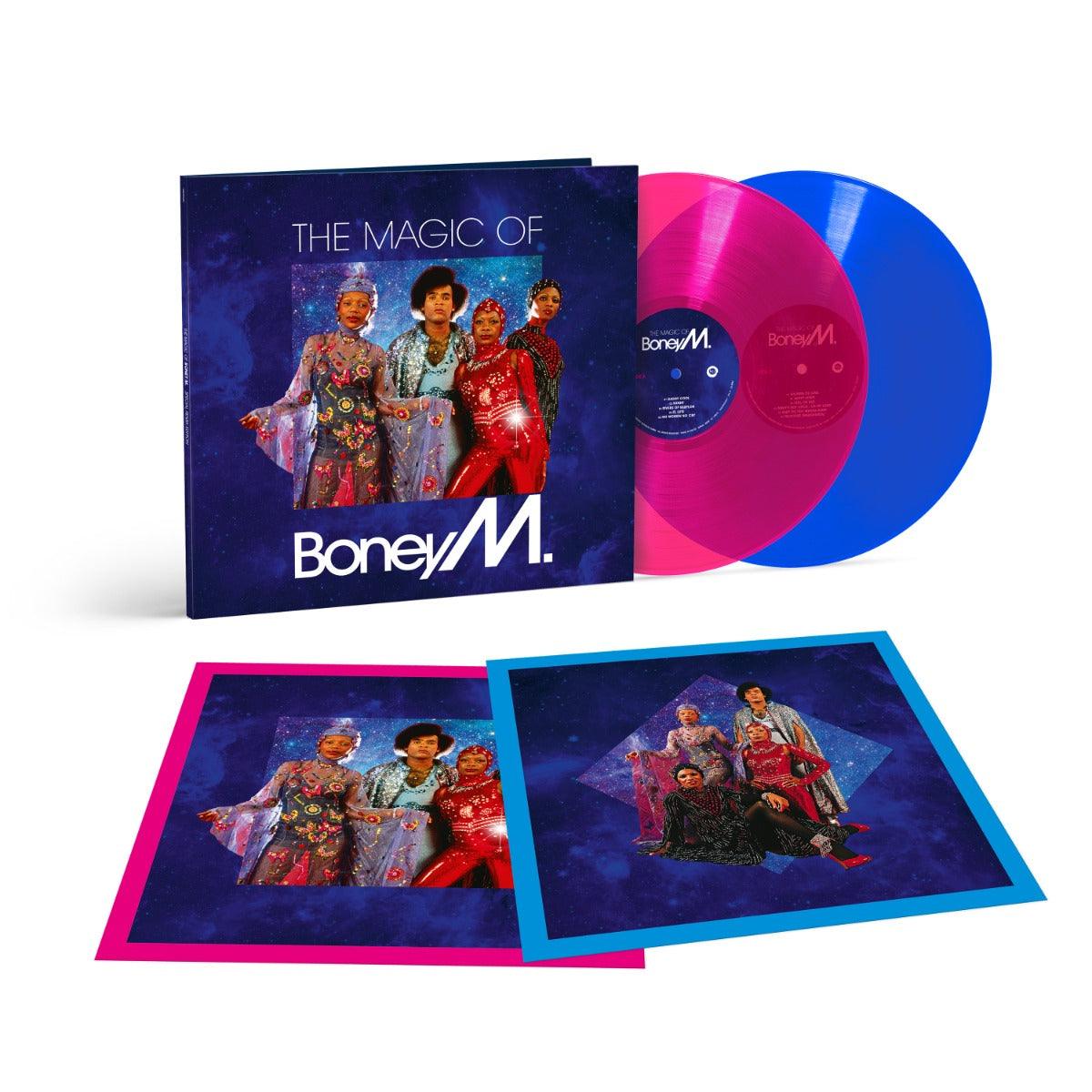 Boney M. - Magic Of Boney M. (Special Remix Edition) (Transparent Magenta & Transparent Blue Color Vinyl) (2 LP) - Joco Records
