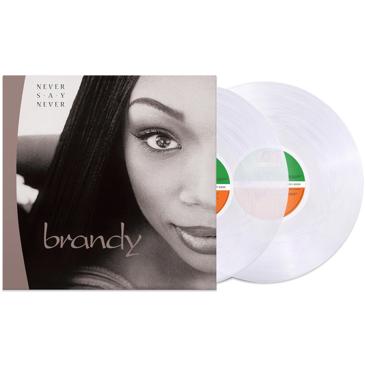 Brandy - Never Say Never (Limited Edition, Crystal Clear Vinyl) (2 LP) - Joco Records