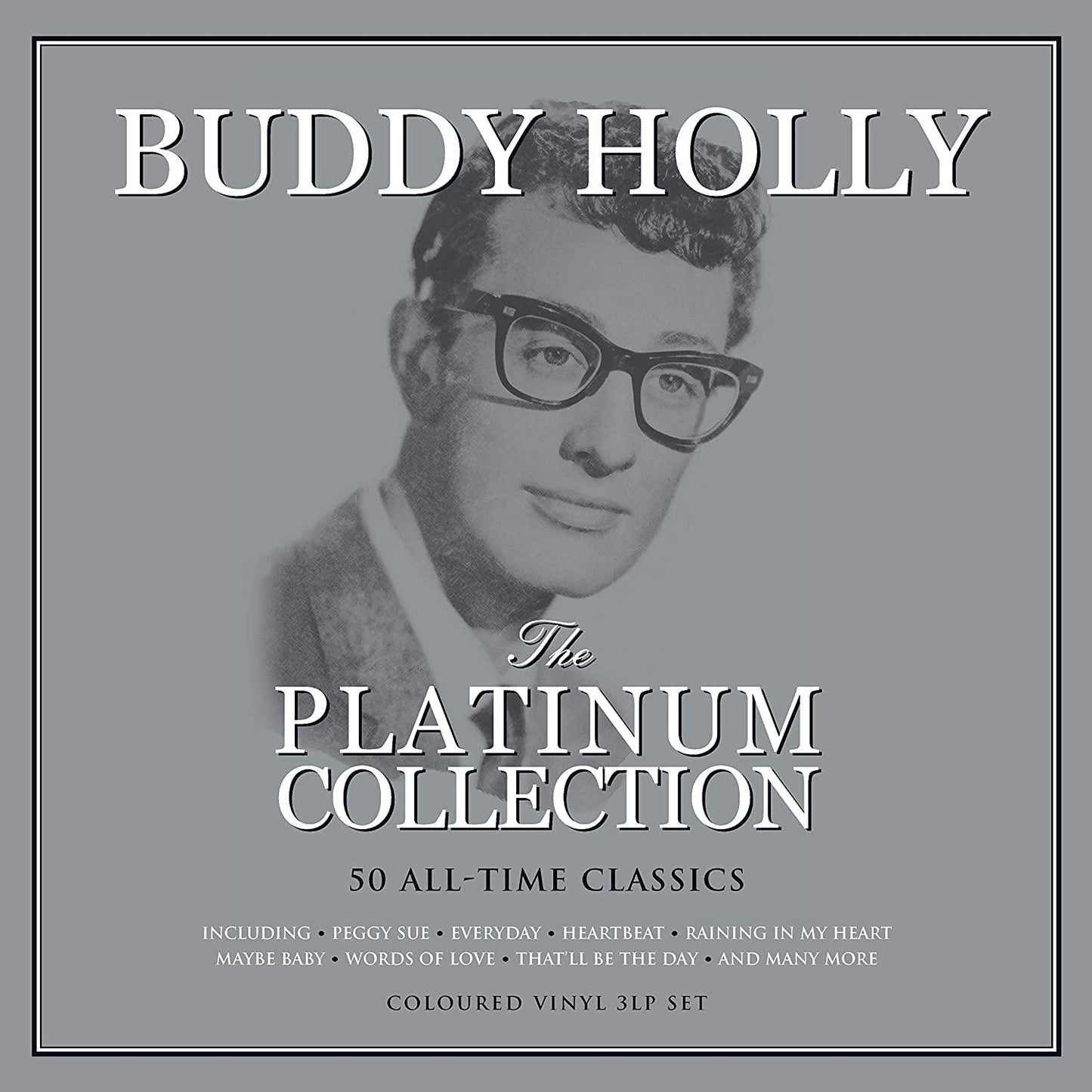 Buddy Holly - The Platinum Collection (Limited Edition, White Color Vinyl) (3 LP) - Joco Records