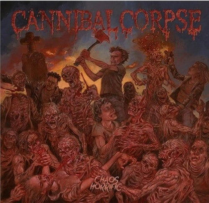 Cannibal Corpse - Chaos Horrific (Red & Orange Ink Spots Color Vinyl) - Joco Records