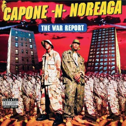 Capone-Noreaga - The War Report (Clear Vinyl with Red & Blue Splatter Vinyl) (Explicit Content) (2 LP) - Joco Records