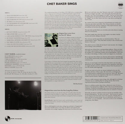 Chet Baker - Sings (Limited Edition Import, Remastered) (LP) - Joco Records