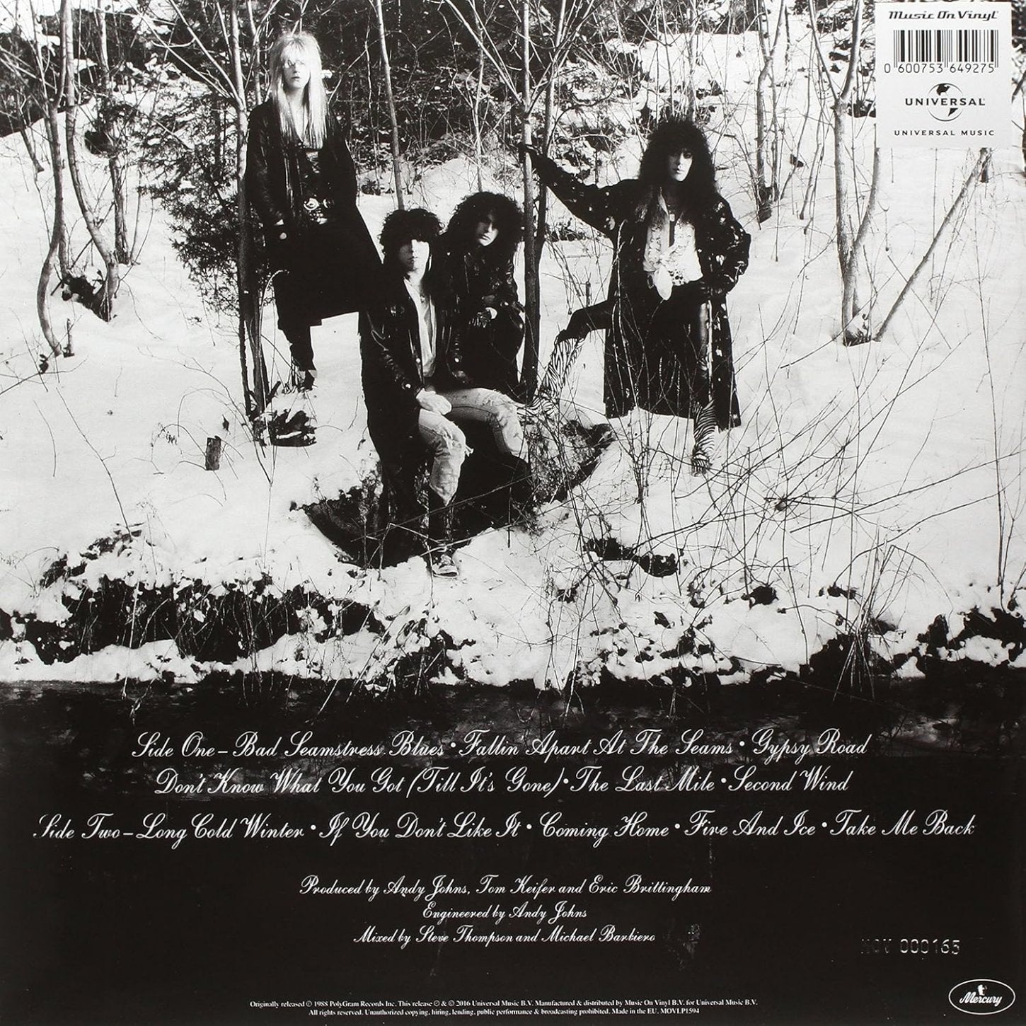 Cinderella - Long Cold Winter (Limited Import, 180 Gram) (LP) - Joco Records