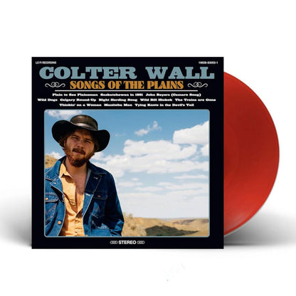 Colter Wall - Songs Of The Plains (Limited Edition, Opaque Red Vinyl) (LP) - Joco Records