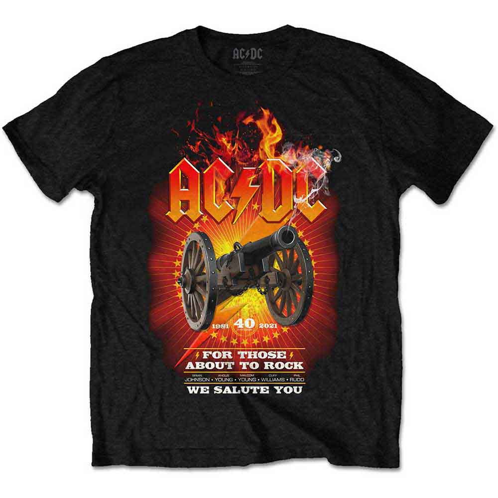 AC/DC - For Those About To Rock - 40th Flaming (T-Shirt) - Joco Records