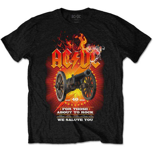 AC/DC - For Those About To Rock - 40th Flaming (T-Shirt) - Joco Records