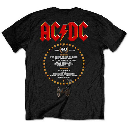 AC/DC - For Those About To Rock - 40th Flaming (T-Shirt) - Joco Records