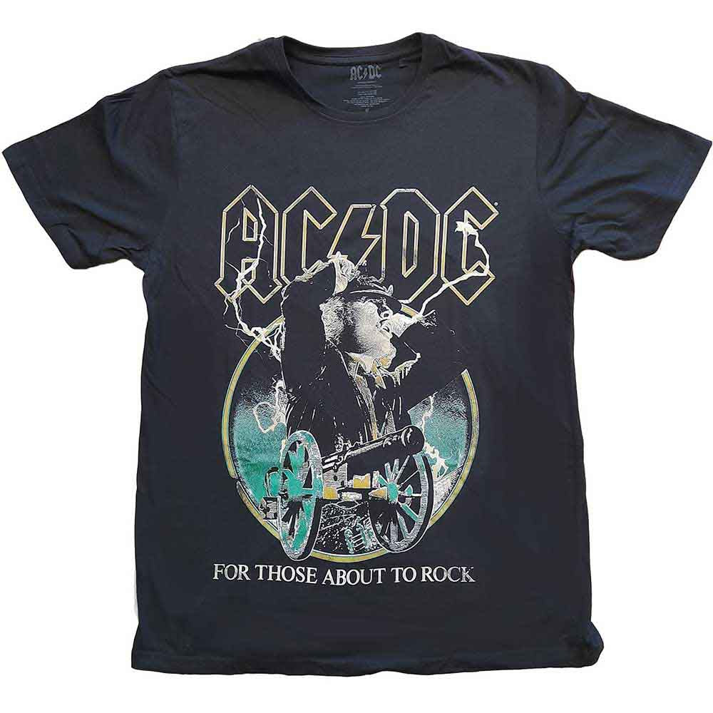 AC/DC - For Those About To Rock Yellow Outlines (T-Shirt) - Joco Records