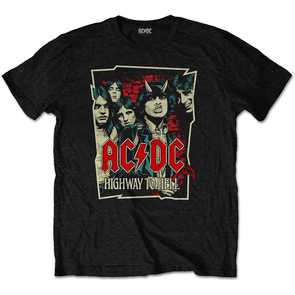 AC/DC - Highway To Hell Sketch (T-Shirt) - Joco Records