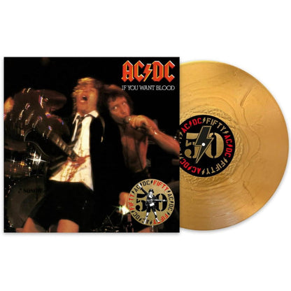 AC/DC - If You Want Blood You've Got It (50th Anniversary Edition, Gold Vinyl) (LP) - Joco Records