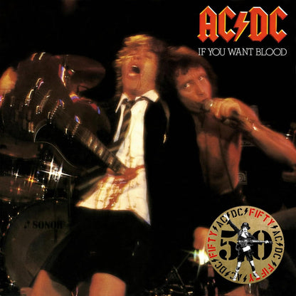 AC/DC - If You Want Blood You've Got It (50th Anniversary Edition, Gold Vinyl) (LP) - Joco Records