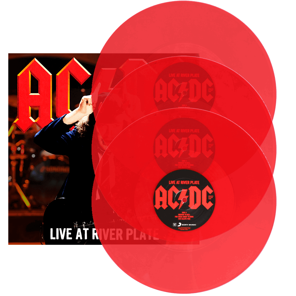 AC/DC - Live At River Plate (Limited Edition Import, Red Vinyl) (3 LP) - Joco Records