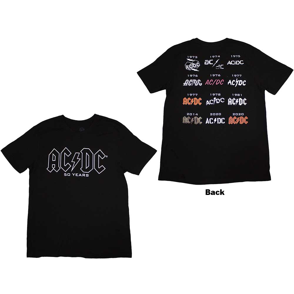 AC/DC - Logo History - Photo Tee (T-Shirt) - Joco Records