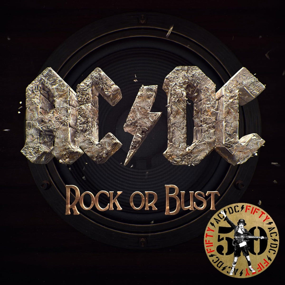 AC/DC - Rock Or Bust (50th Anniversary Edition, Gold Vinyl) (LP) - Joco Records