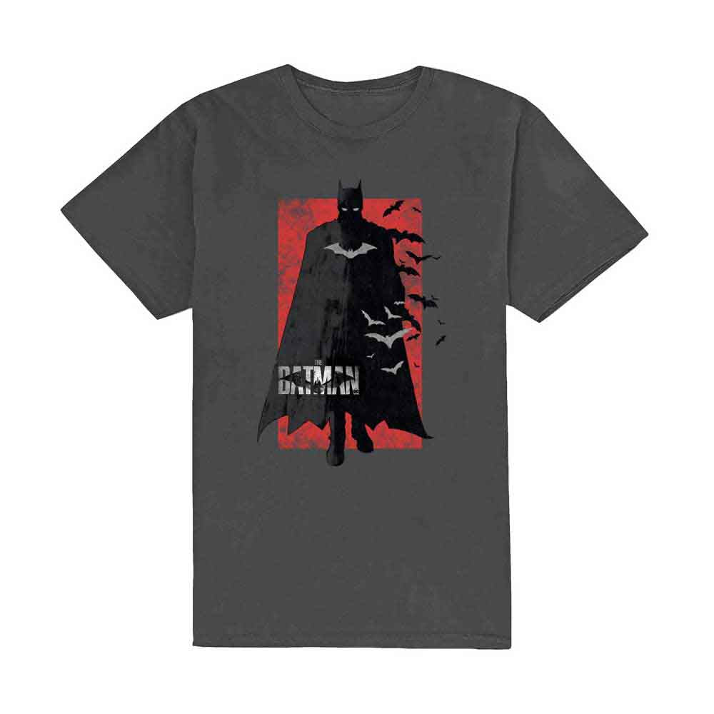 DC Comics - The Batman Distressed Logo (T-Shirt) - Joco Records