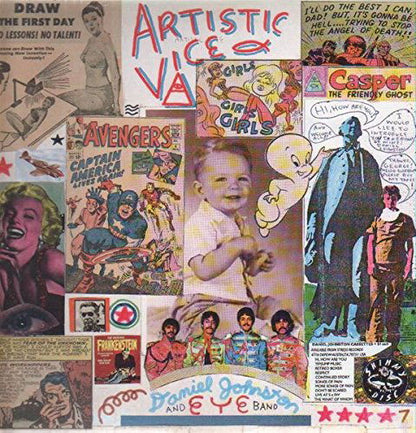 Daniel Johnston - Artistic Vice (Light Blue & Peach Swirl) (2 LP) - Joco Records