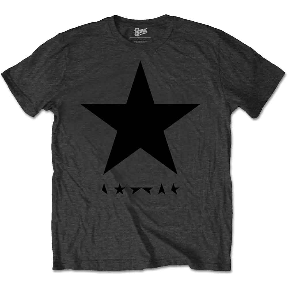David Bowie - Blackstar On Grey (T-Shirt) - Joco Records