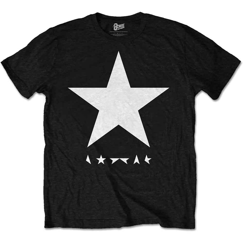 David Bowie - Blackstar (White Star On Black) (T-Shirt) - Joco Records