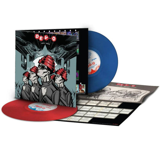 Devo - 50 Years Of De-evolution 1973-2023 (Rocktober, Red & Blue Vinyl) (2 LP) - Joco Records