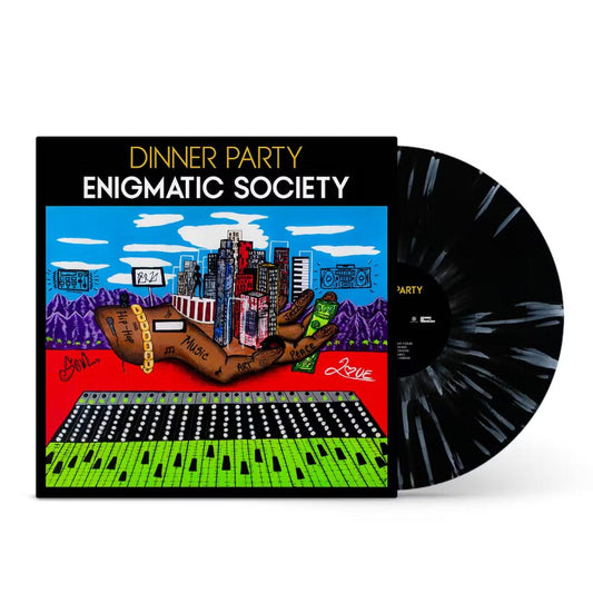 Dinner Party - Enigmatic Society (Black W/ White Splatter) (Explicit Content)  (Vinyl) - Joco Records