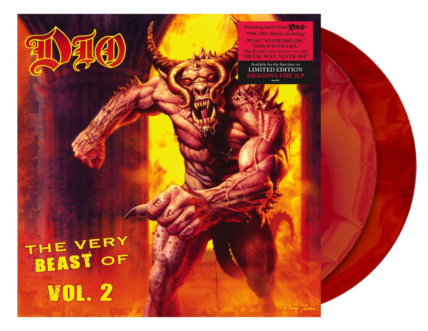Dio - The Very Best Of Dio, Vol. 2 (Limited Edition, Dragon's Fire Vinyl) (2 LP) - Joco Records