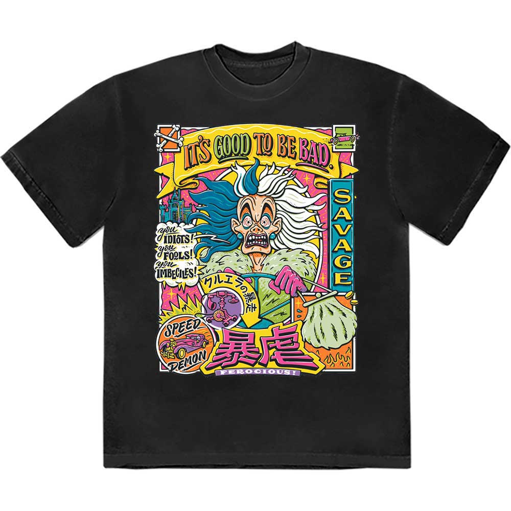 Disney - 101 Dalmatians Cruella Good To Be Bad (T-Shirt) - Joco Records