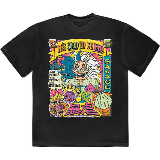 Disney - 101 Dalmatians Cruella Good To Be Bad (T-Shirt) - Joco Records