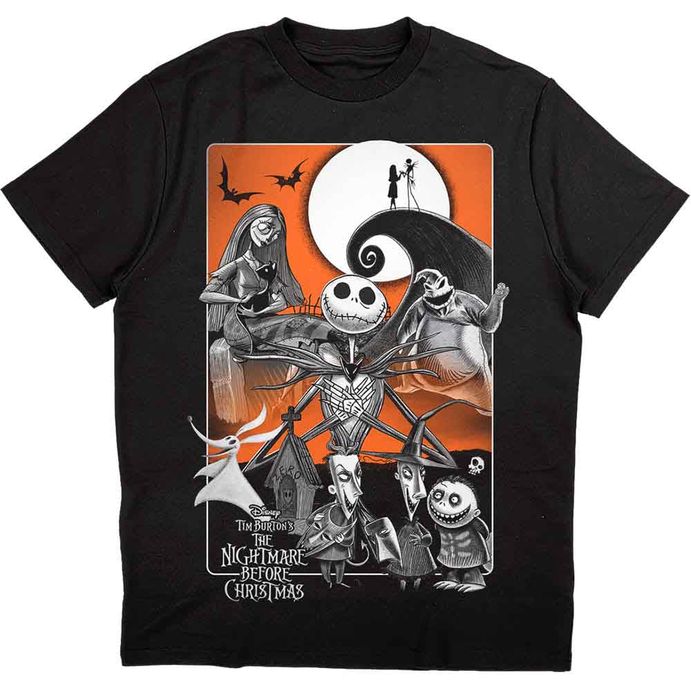 Disney - The Nightmare Before Christmas Orange Moon (T-Shirt) - Joco Records