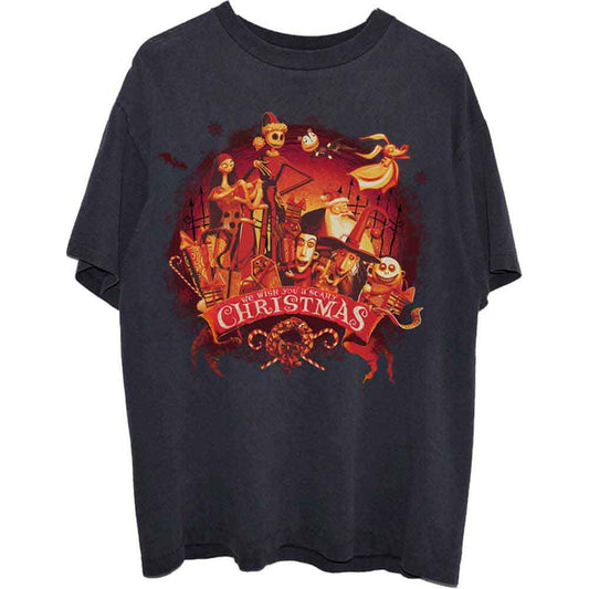 Disney - The Nightmare Before Christmas We Wish You A Scary Christmas (T-Shirt) - Joco Records