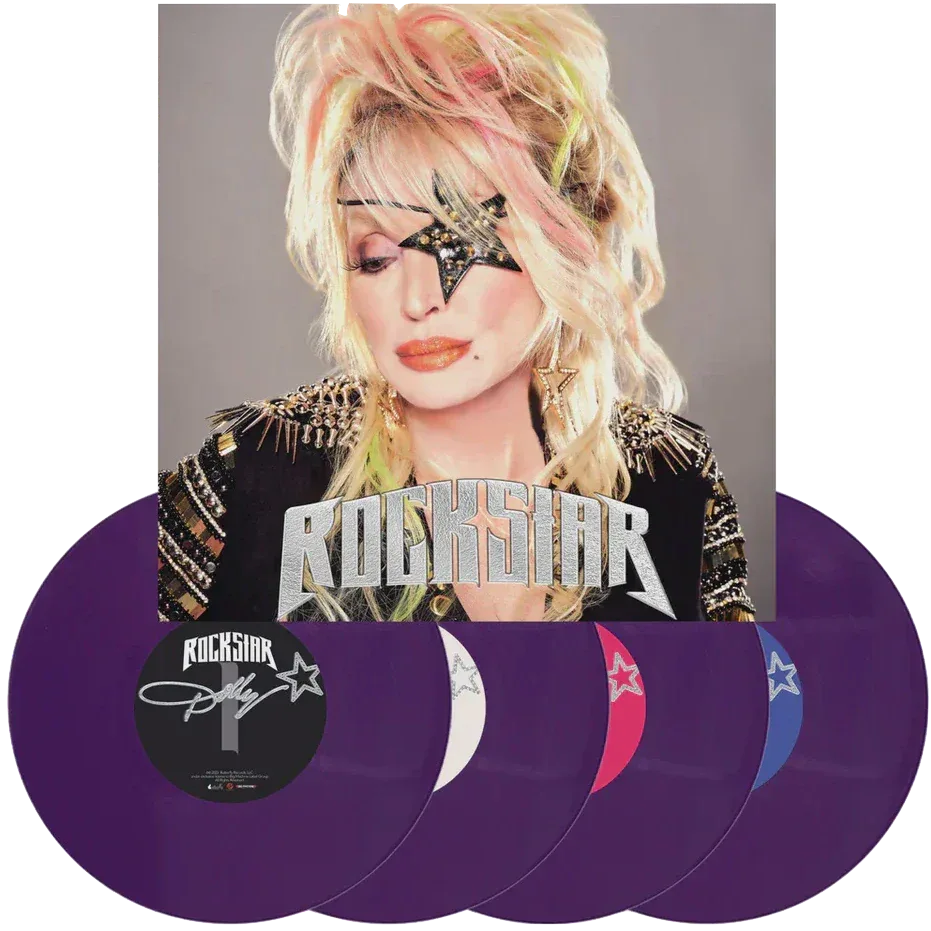 Dolly Parton - Rockstar (Indie Exclusive, Purple Color Vinyl, Alternate Cover) (4 LP) - Joco Records